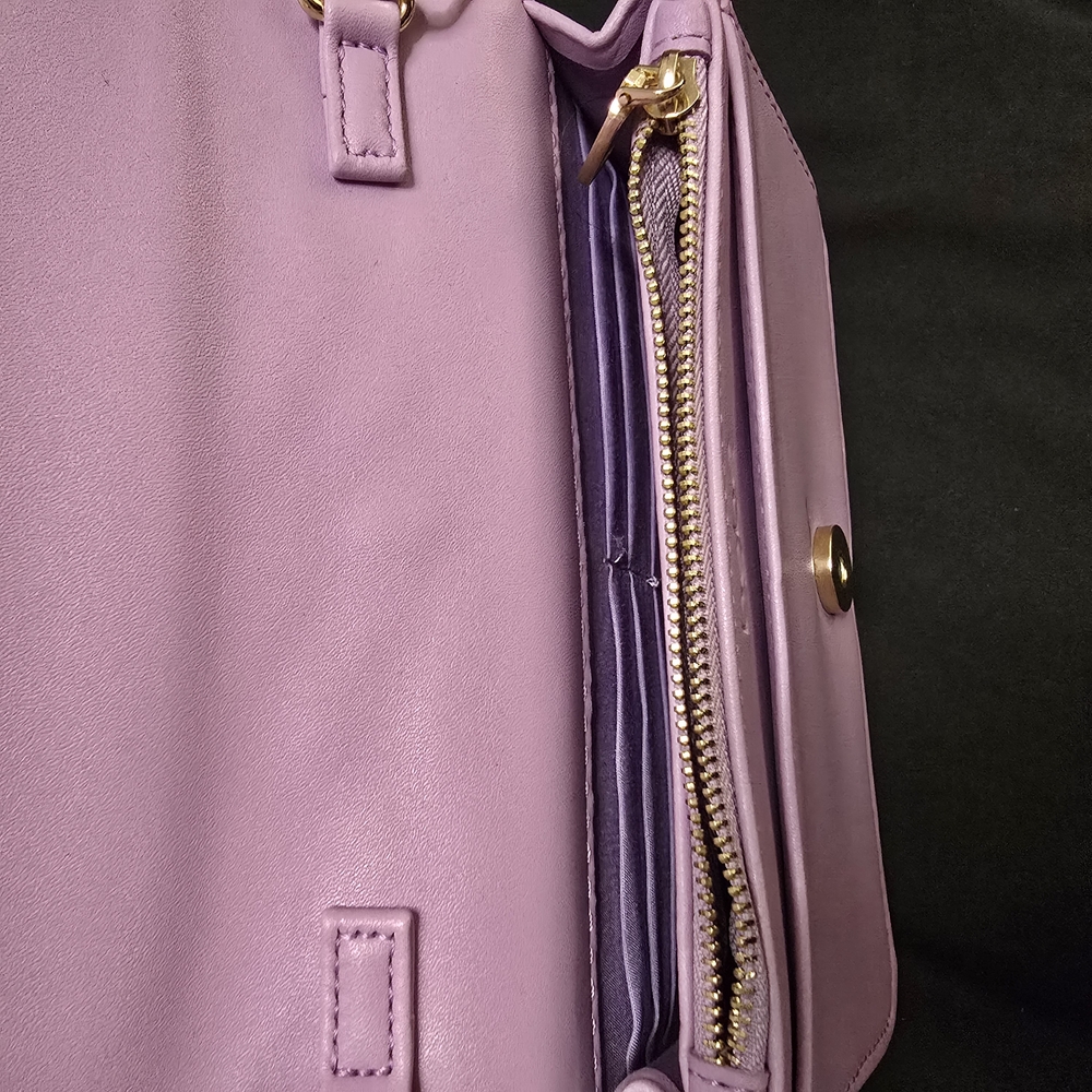 Bebe Purple Quilted Crossbody Bag - Picture 5 of 5